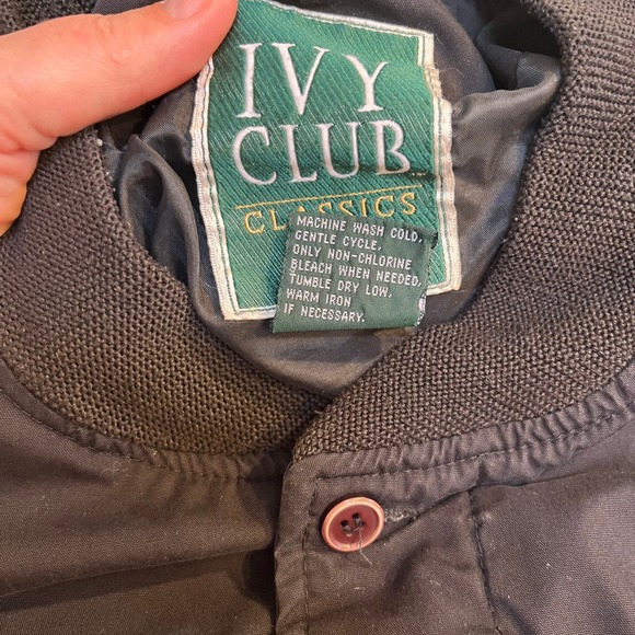 Bomber Jacket Ivy Club Vintage Zip Jacket Mens Size XXL Racer Classic Iconic - Picture 5 of 11